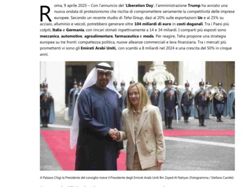 Bozzetti: Gli Emirati sono un partner strategico